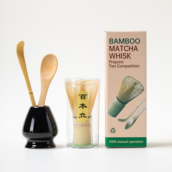 INF Matcha Visp Set SQ Litet Set 4st Glansigt Svart Ny Box