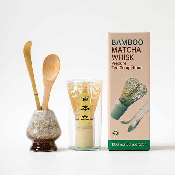 INF Matcha Whisk Set CT Small Set 4pcs Kiln White New Box