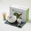 Miniatyrbillede 1 af 8: INF Matcha Whisk Sæt: Tekstureret Hvidt 8-Deles Rustfrit Stål