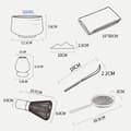 Miniatyrbild 6 av 11: INF Matcha Visp Set: SQ Jade Knife Matcha 8-delars Rostfritt Stål