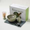 Miniatyrbild 1 av 8: INF Matcha Visp Set: Präglad Matcha Färg 8-Delars Rostfritt Stål