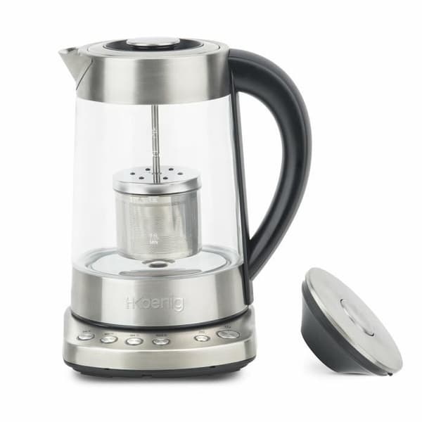 Tebryggare/vattenkokare - H.Koenig - TI700 - 4 temperaturer - 1,7L - Satin rostfritt stål