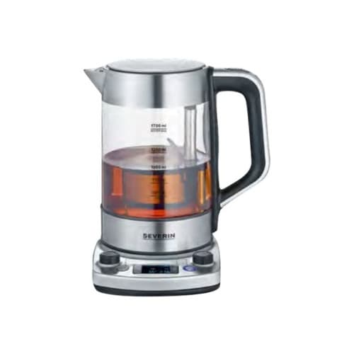 SEVERIN Professional WK 3422 - tebryggare/kittel - glass/brushed stainless steel/black