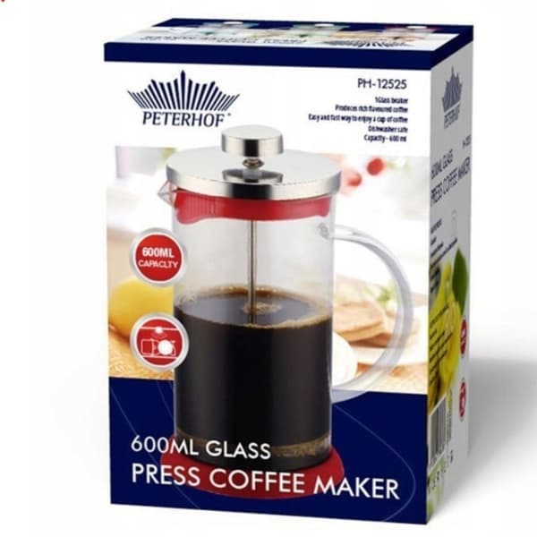 Piston Kaffe-/Temaskine 600ml Peterhof Tlf. 12525 Lumarko!