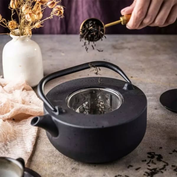 Støbejerns tekande 1,1 l med filter Kinghoff Kh-1844 Lumarko!