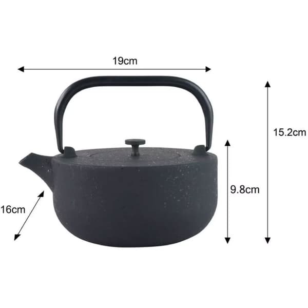 Støbejerns tekande 1,1 l med filter Kinghoff Kh-1844 Lumarko!