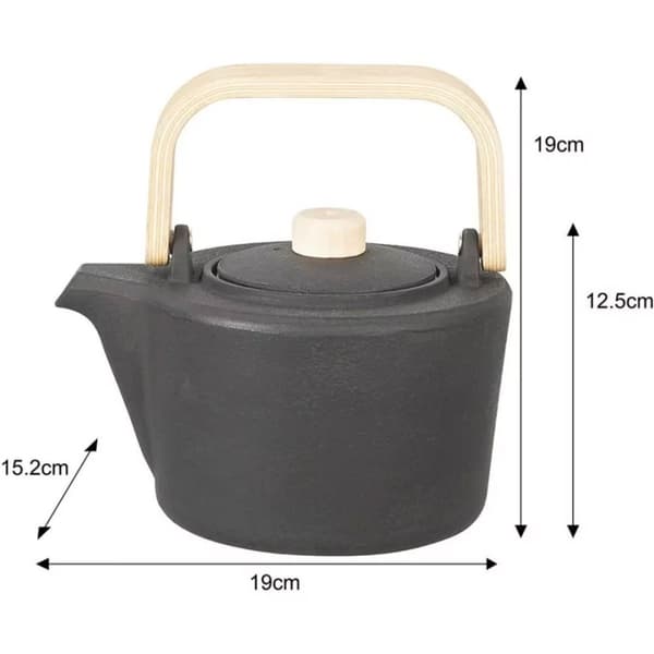 Støbejerns tekande 1,3 l med filter Kinghoff Kh-1845 Lumarko!