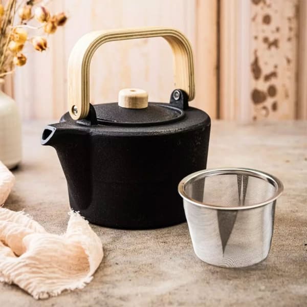 Støbejerns tekande 1,3 l med filter Kinghoff Kh-1845 Lumarko!
