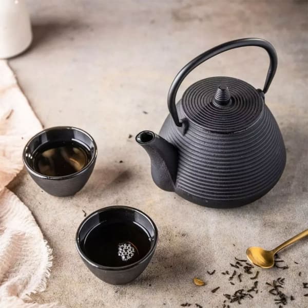 Støbejerns tekande 1l med filter og kopper Kinghoff Kh-1846 Lumarko!