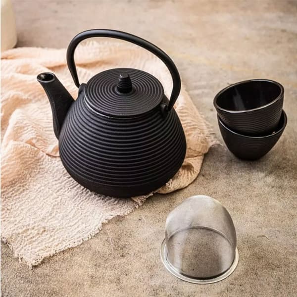Støbejerns tekande 1l med filter og kopper Kinghoff Kh-1846 Lumarko!