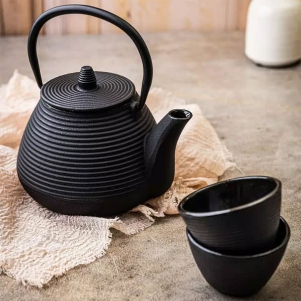 Støbejerns tekande 1l med filter og kopper Kinghoff Kh-1846 Lumarko!