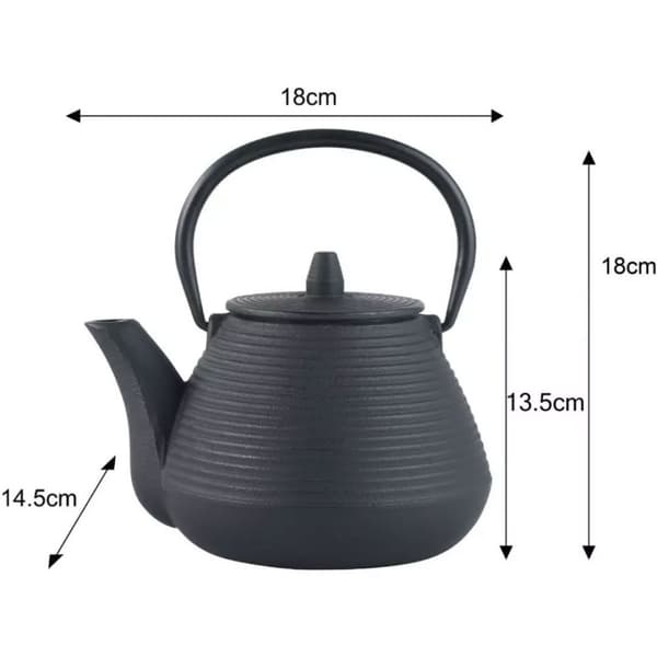 Støbejerns tekande 1l med filter og kopper Kinghoff Kh-1846 Lumarko!