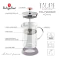 Miniatyrbillede 5 af 8: Piston Kaffe- og temaskine 600ml Berlinger Haus Bh-8588 Taupe Lumarko!