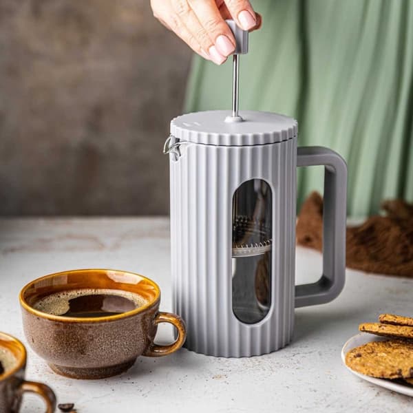 Piston Kaffe-/Temaskine 1000ml Klausberg Kb-7752 Grå Lumarko!