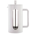 Miniatyrbillede 1 af 9: Piston Kaffe-/Temaskine 1000ml Klausberg Kb-7753 Hvid Lumarko!
