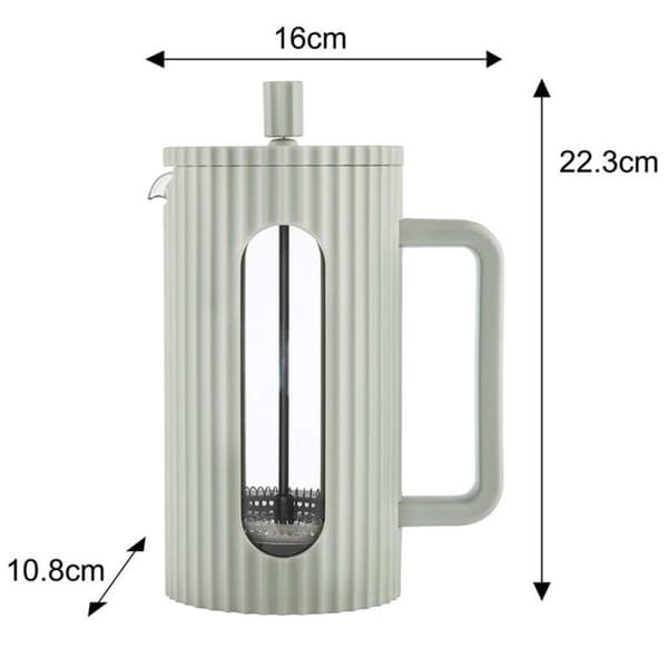 Piston Kaffe-/Temaskine 1000ml Klausberg Kb-7755 Grøn Lumarko!