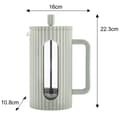 Miniatyrbillede 3 af 9: Piston Kaffe-/Temaskine 1000ml Klausberg Kb-7755 Grøn Lumarko!