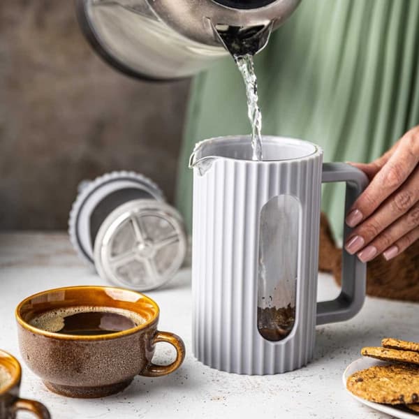 Piston Kaffe-/Temaskine 350ml Klausberg Kb-7742 Grå Lumarko!