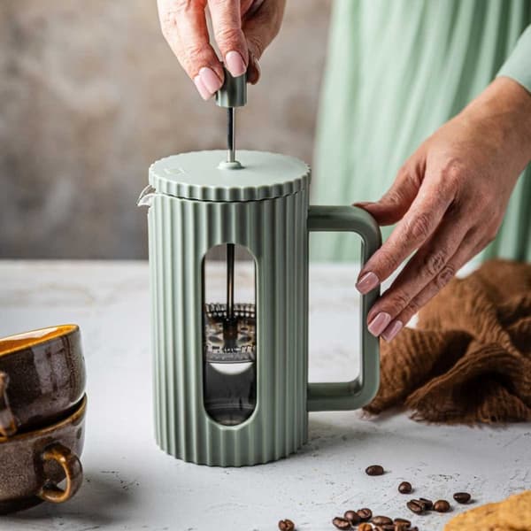 Piston Kaffe-/Temaskine 600ml Klausberg Kb-7750 Grøn Lumarko!