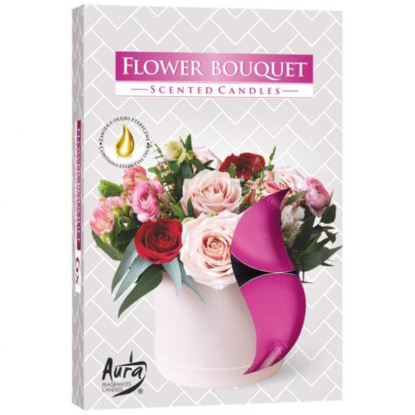 Doftljus Blombukett (6-Pack)