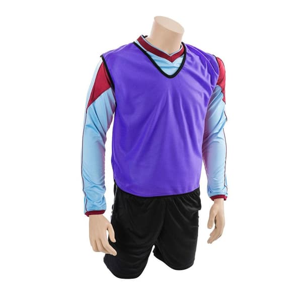 Precision Childrens/Kids Mesh Training Bib Purple 10-14 Years