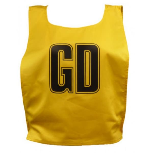 Carta Sport Unisex Adult Lettered Netball Training Bib Amber/Black M