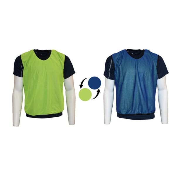 Precision Childrens/Kids Plain Mesh Reversible Training Bib Yellow/Royal Blue 2-3 Years