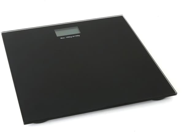 Omega bathroom scale OBSB, black