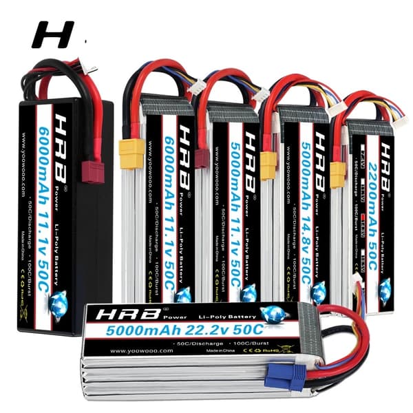 Lipo-batteri, hög kapacitet, flera spänningsalternativ, 222V 4000mAh EC5
