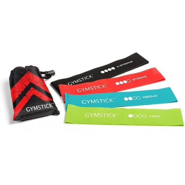 Gymstick Mini Band Set -træningselastikker, 4 stk