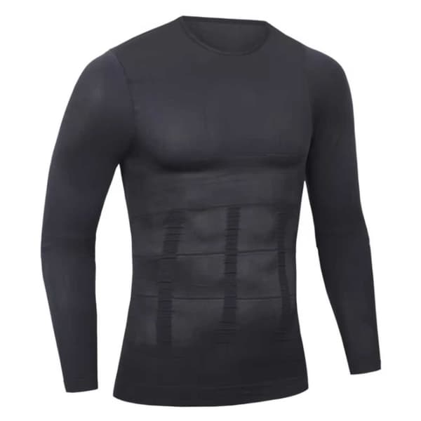 Langermet Shaping Posture Shirt T-skjorte Better Posture | Valgbar størrelse | Svart