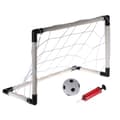 Miniatyrbild 3 av 4: Set med 3 fotbollsmål + boll och pump