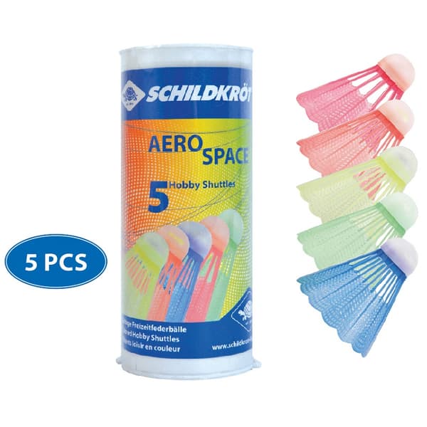 Badminton fjerbolde SCHILDKROT Aero Space 5 stk.