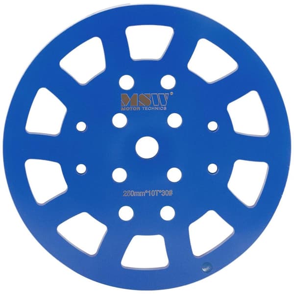 MSW Slipplatta till betonggolvslip - Diameter 250 mm - För betong - Kornstorlek 30 - 10 slipsegment