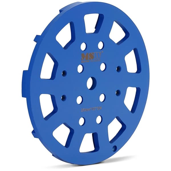 MSW Slipplatta till betonggolvslip - Diameter 250 mm - För betong - Kornstorlek 30 - 10 slipsegment