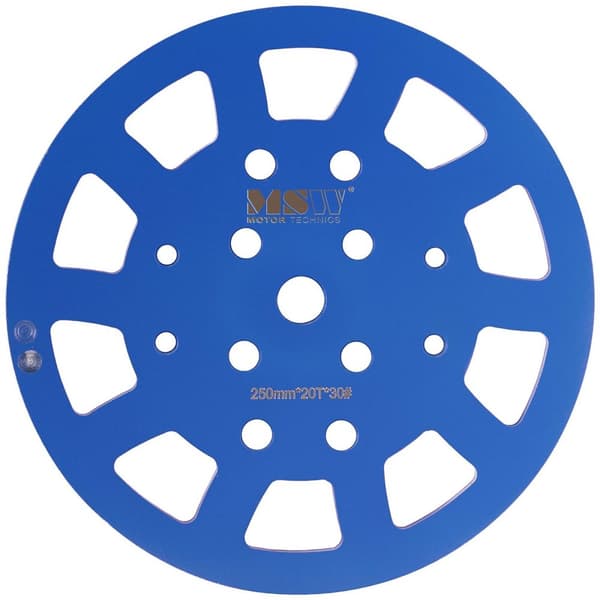 MSW Slipplatta för betonggolvslip - Diameter 250 mm - För betong - Kornstorlek 30 - 20 slipsegment