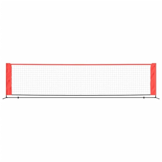 Tennisnät Svart Och Röd 400X100X87 Cm Polyester
