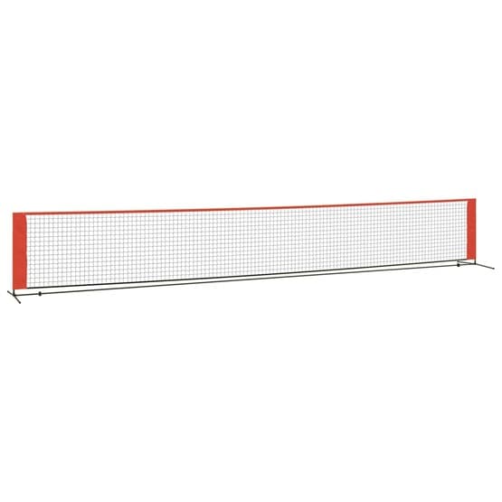 Tennisnät Svart Och Röd 600X100X87 Cm Polyester