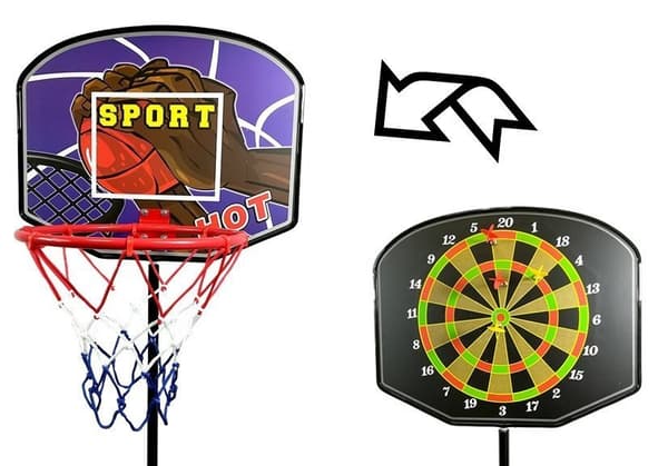 Set of Sports Games 3in1 Basketball Darts Boxing