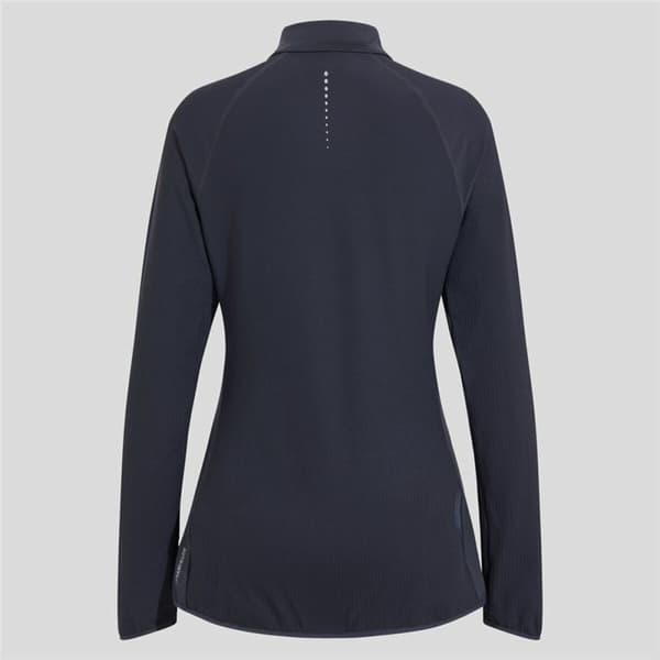 Unisex Langærmet T-shirt Odlo 1/2 Zip Zeroweight Sort