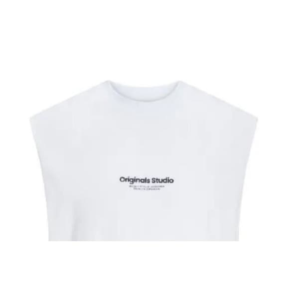 Miesten hihaton toppi Jack & Jones Jovesterbro Valkoinen