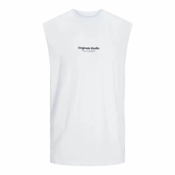 Miesten hihaton toppi Jack & Jones Jovesterbro Valkoinen