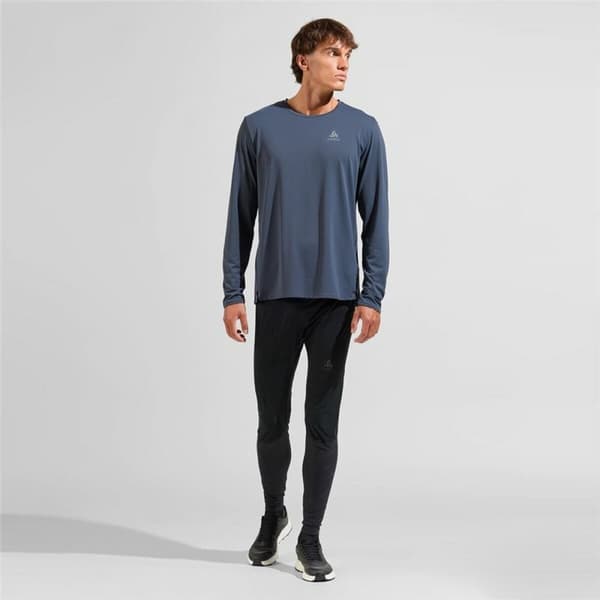 Langærmet T-shirt til Mænd Odlo Zeroweight Chill-T Blå