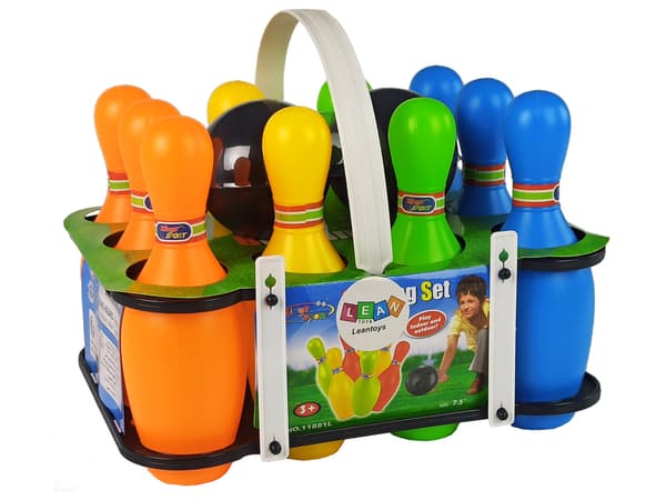 Colourful Bowling Set 10 pcs Ball 20 cm