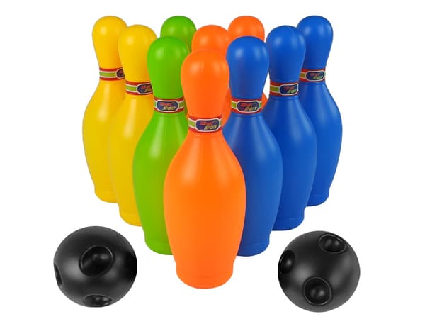 Colourful Bowling Set 10 pcs Ball 20 cm