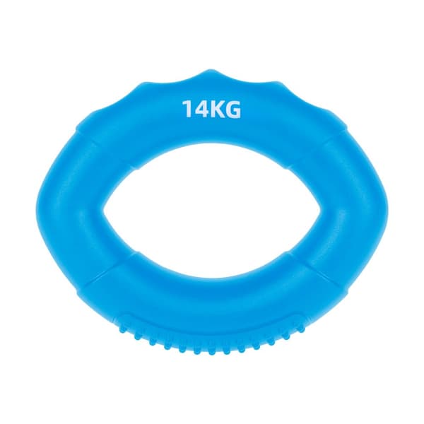 Silikonikahva käsien kuntoutukseen, 0 - 14 kg, sininen, REBEL ACTIVE