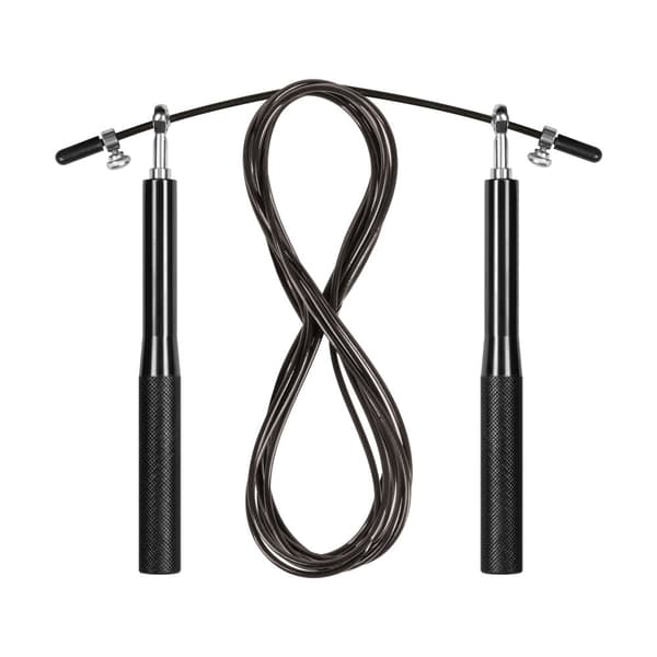 Boksning sjippetov aluminium med metalleje 3m justerbar, REBEL ACTIVE