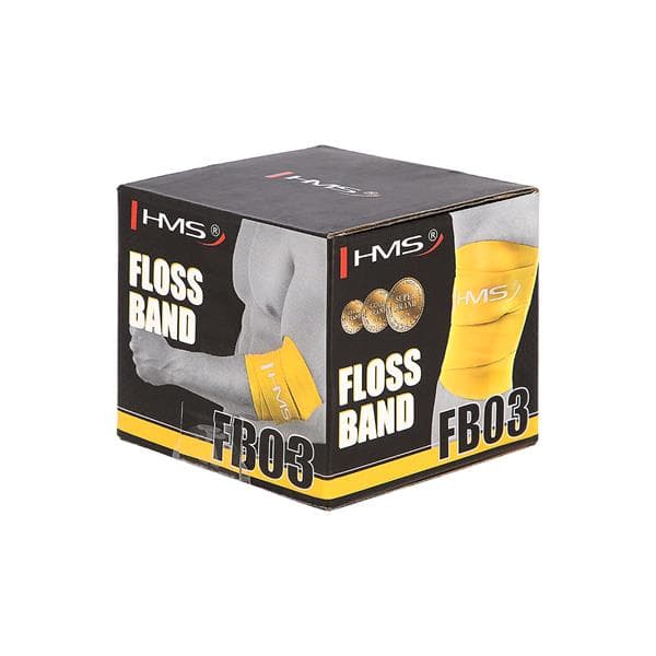 FB03 GRÅ 1,5 x 50 x 2080 MM FLOSSBAND ÖVNINGSBAND HMS