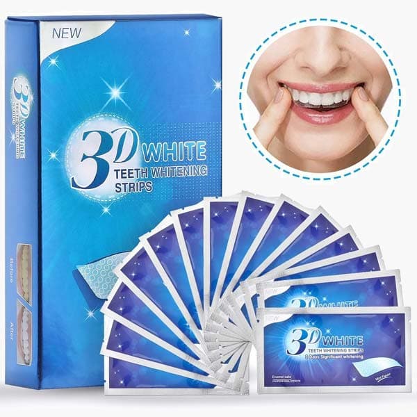 3D White Tannblekingstrips (7 Pack)