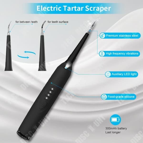 TD® Dental scaler Stone Remover Tandvårdsverktyg Elektriskt utbytbart rengöringshuvud Dental scaler